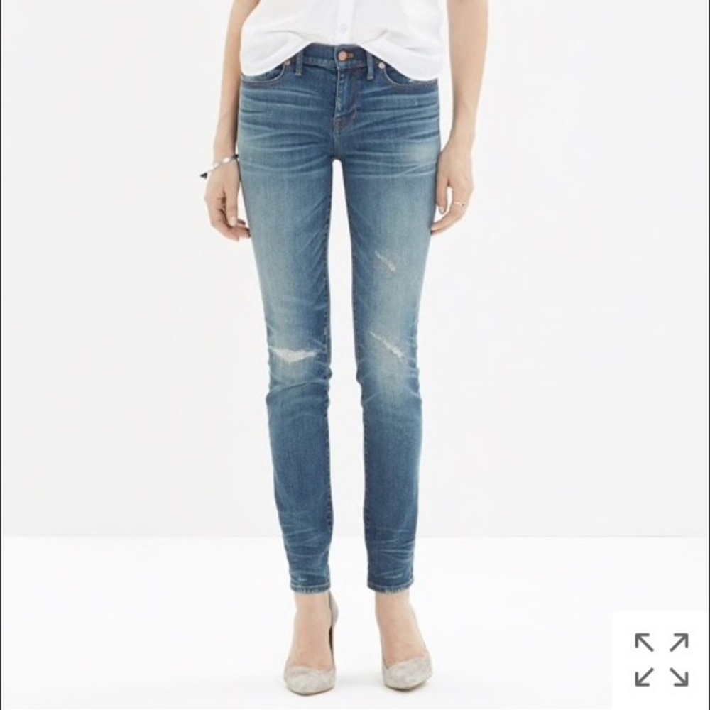 Madewell skinny skinny distressed jeans